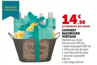 Super U Coffret baignoire vintage offre