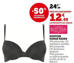 Super U Soutien gorge padde offre