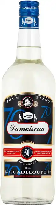 Match Damoiseau rhum blanc agricole de la guadeloupe offre