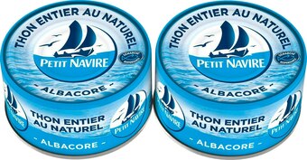 Match Petit navire thon entier au naturel offre