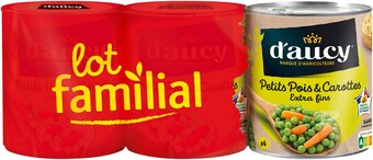 Match D'aucy petits pois & carottes offre