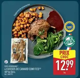 ALDI 4 CUISSES DE CANARD CONFITES offre