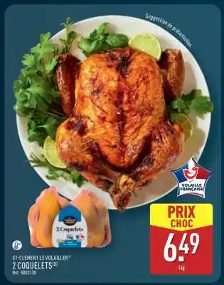 ALDI ST-CLÉMENT LE VOLAILLER 2 COQUELETS offre