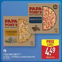 ALDI PIZZA PAPA TONI'S offre