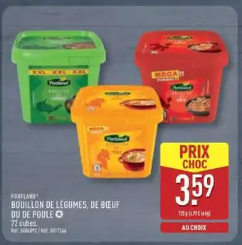 ALDI PORTLAND Bouillon de Légumes, de Bœuf ou de Poule offre