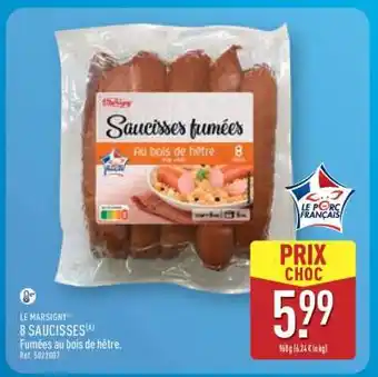 ALDI 8 SAUCISSES offre