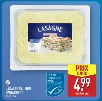 ALDI Lasagne saumon épinards offre
