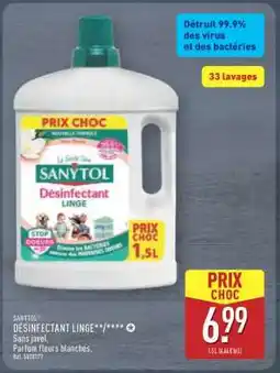ALDI SANYTOL DÉSINFECTANT LINGE offre