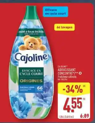 ALDI CAJOLINE ADOUCISSANT CONCENTRÉ offre