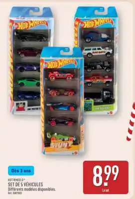 ALDI HOT WHEELS SET DE 5 VÉHICULES offre