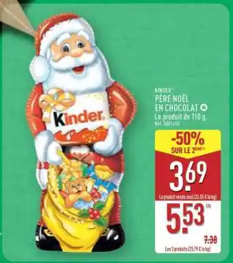 ALDI Père Noël en chocolat offre