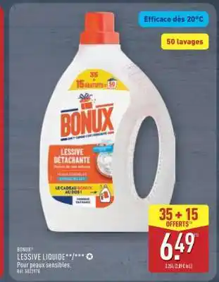 ALDI BONUX Lessive Liquide offre