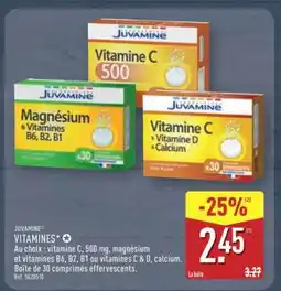 ALDI Juvamine Vitamines offre