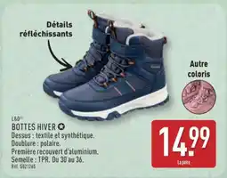 ALDI BOTTES HIVER offre