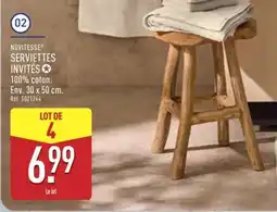 ALDI NOVITESSE SERVIETTES INVITÉS offre