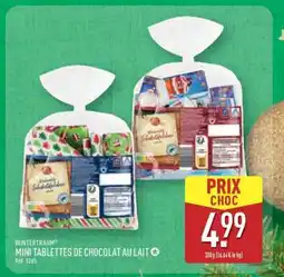 ALDI WINTERTRAUM MINI TABLETTES DE CHOCOLAT AU LAIT offre