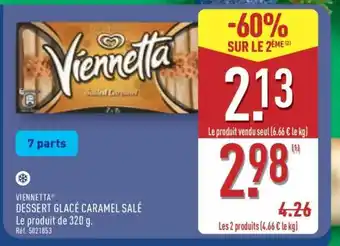ALDI VIENNETTA DESSERT GLACÉ CARAMEL SALÉ offre