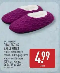 ALDI Chaussons Ballerines offre