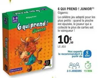 E.Leclerc 6 QUI PREND ! JUNIOR offre