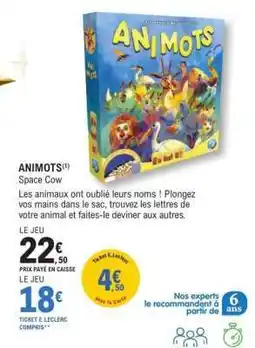 E.Leclerc ANIMOTS offre