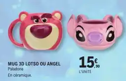 E.Leclerc MUG 3D LOTSO OU ANGEL offre