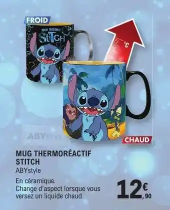 E.Leclerc MUG THERMORÉACTIF STITCH offre