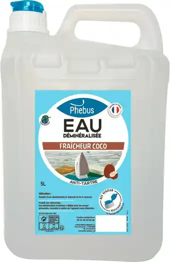 Match Phebus eau déminéralisée parfumée offre