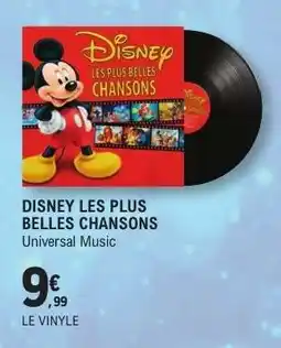 E.Leclerc DISNEY LES PLUS BELLES CHANSONS offre