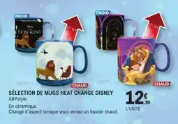E.Leclerc SÉLECTION DE MUGS HEAT CHANGE DISNEY offre