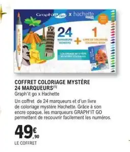 E.Leclerc COFFRET COLORIAGE MYSTÈRE 24 MARQUEURS offre