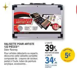 E.Leclerc VALISETTE POUR ARTISTE 122 PIÈCES offre