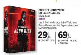 E.Leclerc COFFRET JOHN WICK OU EXPENDABLES offre