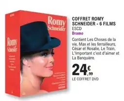 E.Leclerc COFFRET ROMY SCHNEIDER - 6 FILMS offre