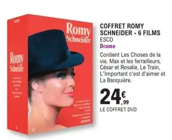 E.Leclerc COFFRET ROMY SCHNEIDER - 6 FILMS offre