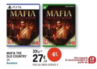 E.Leclerc MAFIA THE OLD COUNTRY offre