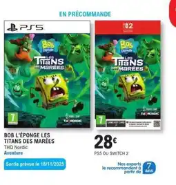 E.Leclerc BOB L'ÉPONGE LES TITANS DES MARÉES offre