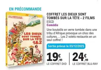 E.Leclerc COFFRET LES DIEUX SONT TOMBÉS SUR LA TÊTE - 2 FILMS offre