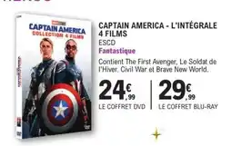 E.Leclerc CAPTAIN AMERICA - L'INTÉGRALE 4 FILMS offre
