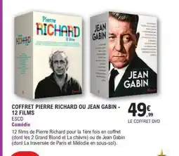E.Leclerc COFFRET PIERRE RICHARD OU JEAN GABIN - 12 FILMS offre