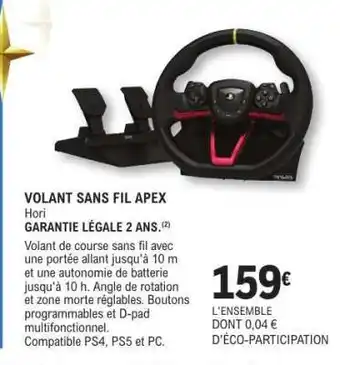 E.Leclerc VOLANT SANS FIL APEX offre