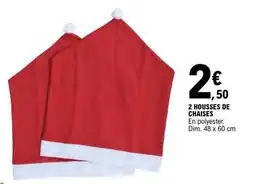 E.Leclerc 2 HOUSSES DE CHAISES offre