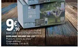 E.Leclerc GUIRLANDE SOLAIRE 240 LED offre
