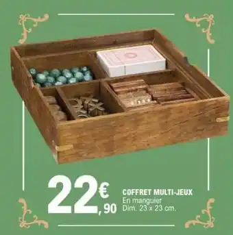 E.Leclerc COFFRET MULTI-JEUX offre