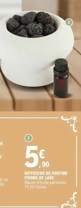 E.Leclerc DIFFUSEUR DE PARFUM PIERRE DE LAVE offre