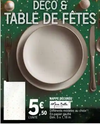 E.Leclerc Nappe Décorée offre