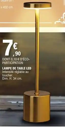 E.Leclerc Lampe de Table LED offre