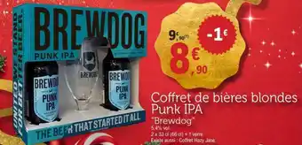 E.Leclerc Coffret de bières blondes Punk IPA offre