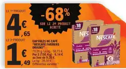 E.Leclerc Capsules de café Nescafé Farmers Origins offre
