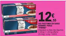 E.Leclerc LES FILETTINES EN SAUCE GOURMET PERLE 'PURINA' offre