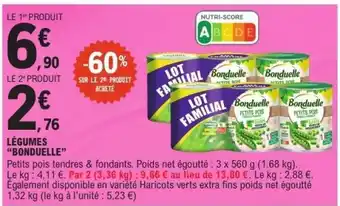 E.Leclerc LÉGUMES BONDUELLE offre